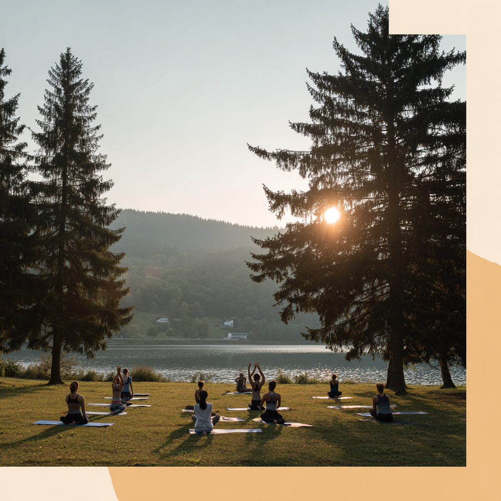 Йога практика на залез